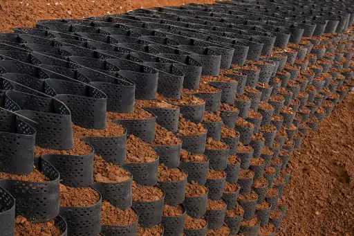 Gravity Geocell Wall